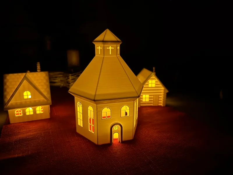 Christmas Church tea light