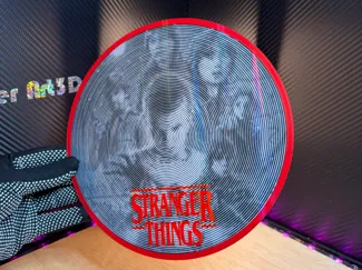 Vinyle Illusion optique Stranger Things Art3Dchoix