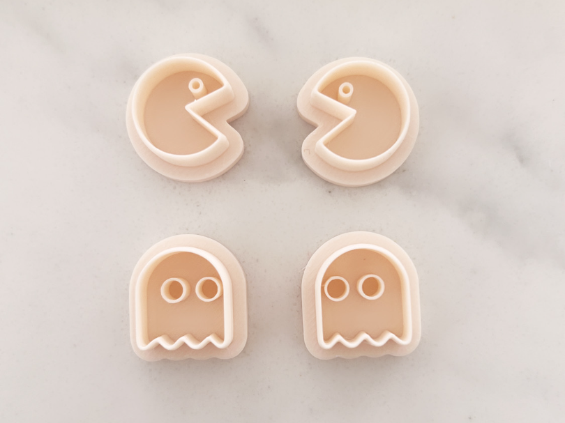 Pacman Polymer clay cutters