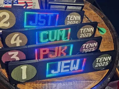 Pinball mini DMD speaker panel trophy or display
