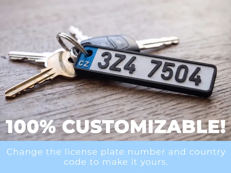 Custom Car Plate Tag