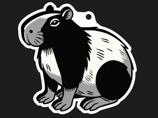 Capybara, Capibara, Kapibara Keychain