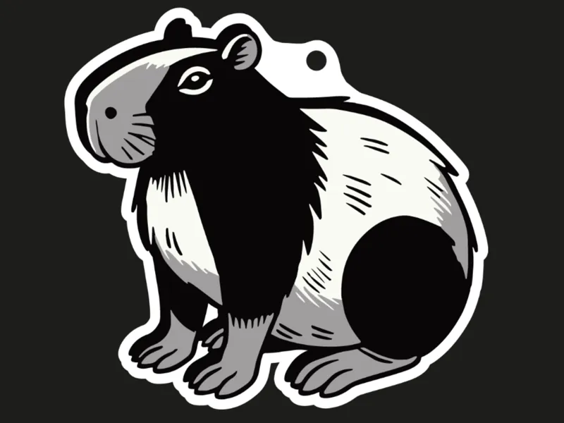 Capybara, Capibara, Kapibara Keychain