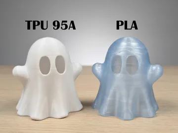 Adorno temático: Soft TPU Ghost Light (PLA printable too) — vista de referencia 3
