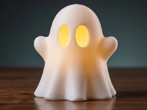 Adorno temático: Soft TPU Ghost Light (PLA printable too) — referencia de MakerWorld