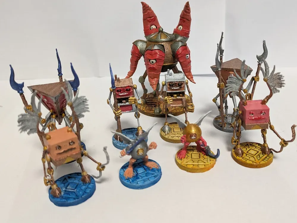 Modron Collection Dnd Miniatures Remixed By Darkwing Makerworld