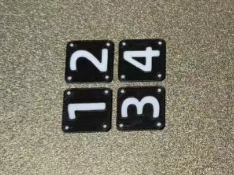 BBM料机双色数字标识