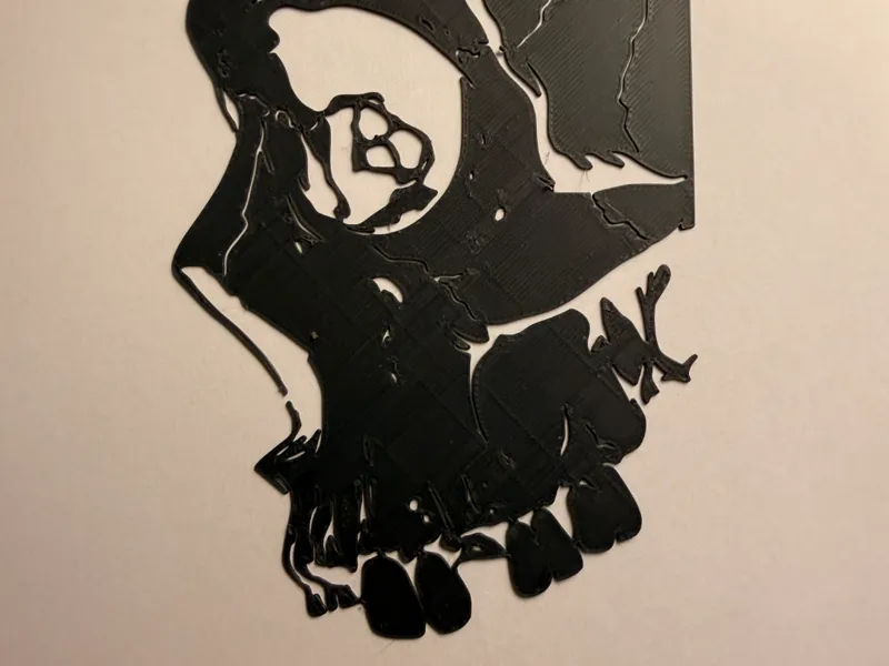 Skull /Schädel von der Seite - Airbrush Schablone