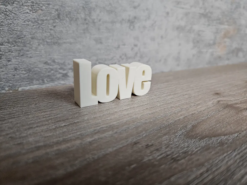 Love lettering - Free 3D Print Model - MakerWorld