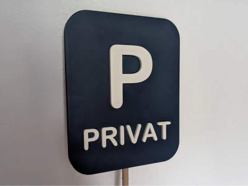 Parkplatzschild