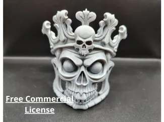 Undead King – Skull with Crown