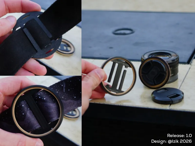 Camera Lens Cap Holder