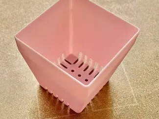 方形透气控根小花盆
