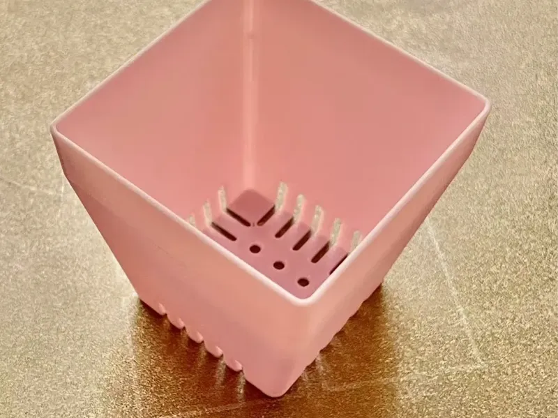 方形透气控根小花盆