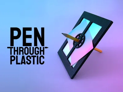 Pen Through Plastic Magic Trick