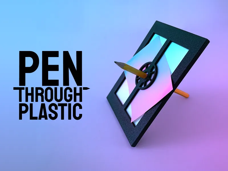 Pen Through Plastic Magic Trick