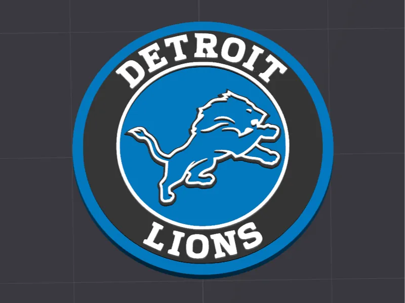 Detroit Lions Coin Medallion