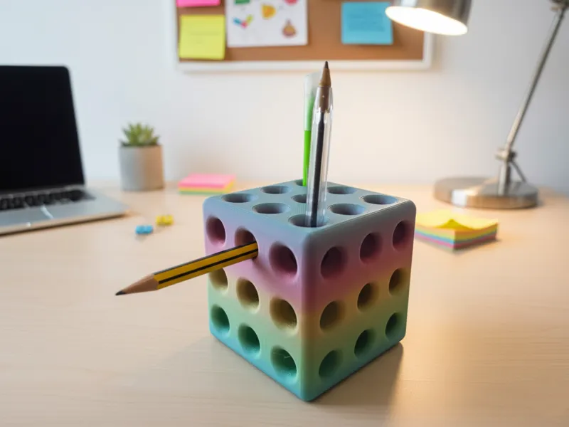 Simple Organizador de Escritorio Geométrico