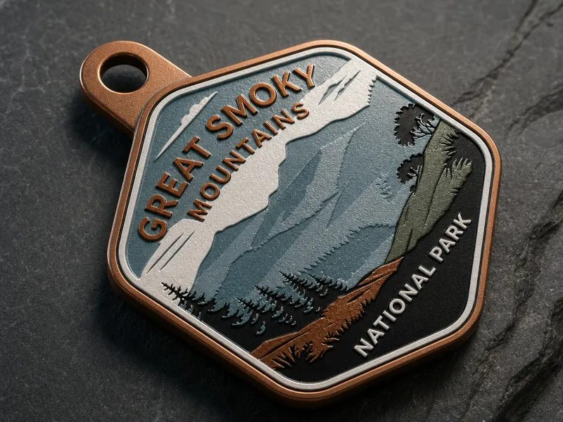 The Great Smoky Mountains Zipper Pull