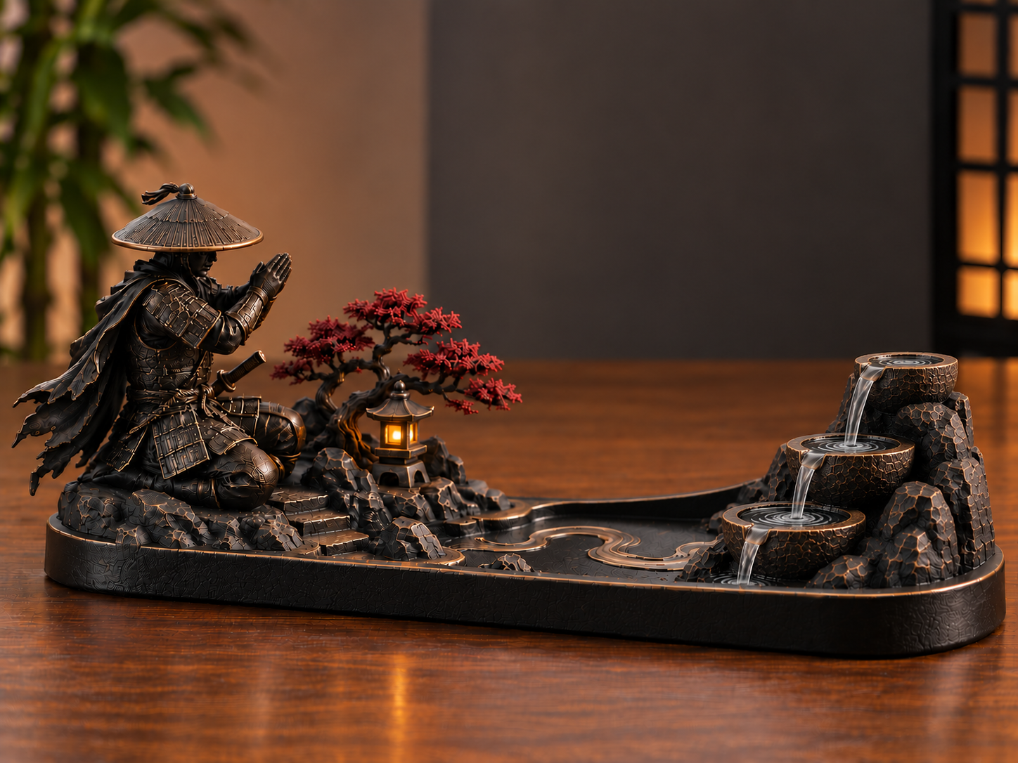 Japanese Samurai Incense Holder - 1