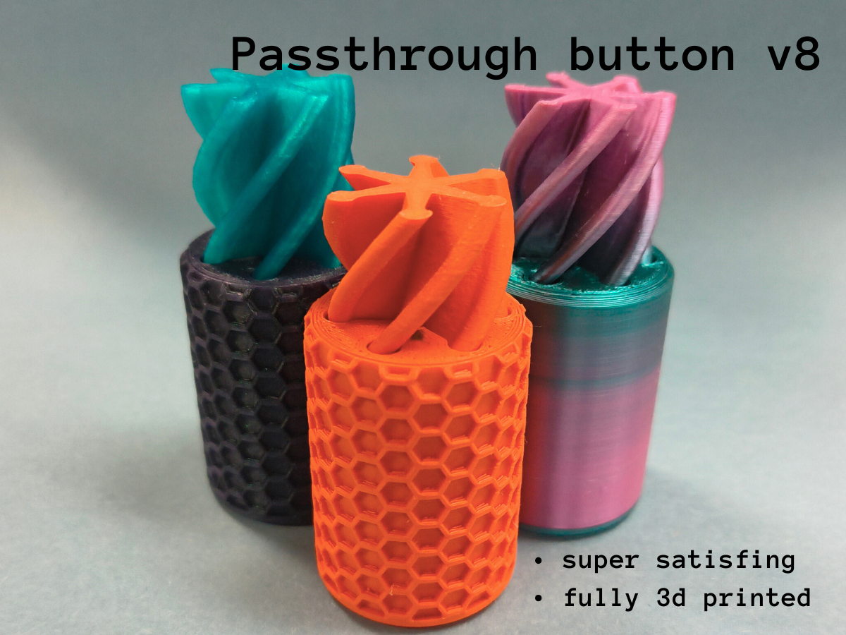 Miniatura 1 do modelo 3D Passthrough Button Fidget v8