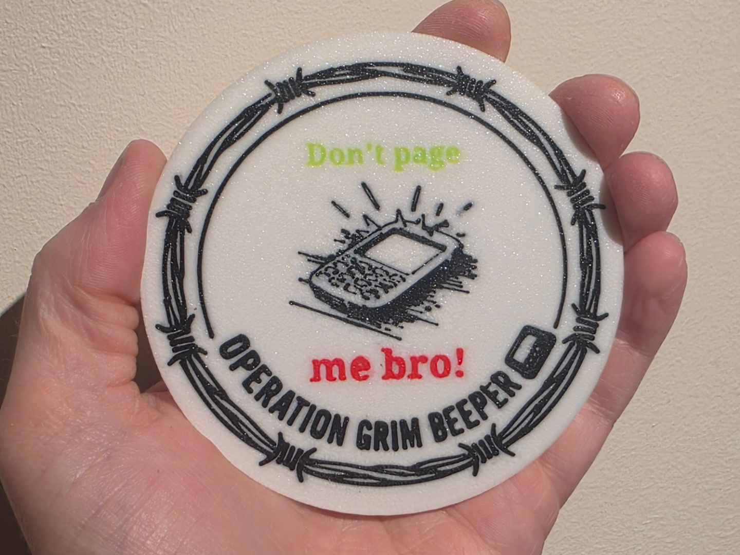 Operation Grim Beeper Coaster - Don't Page Me Bro!