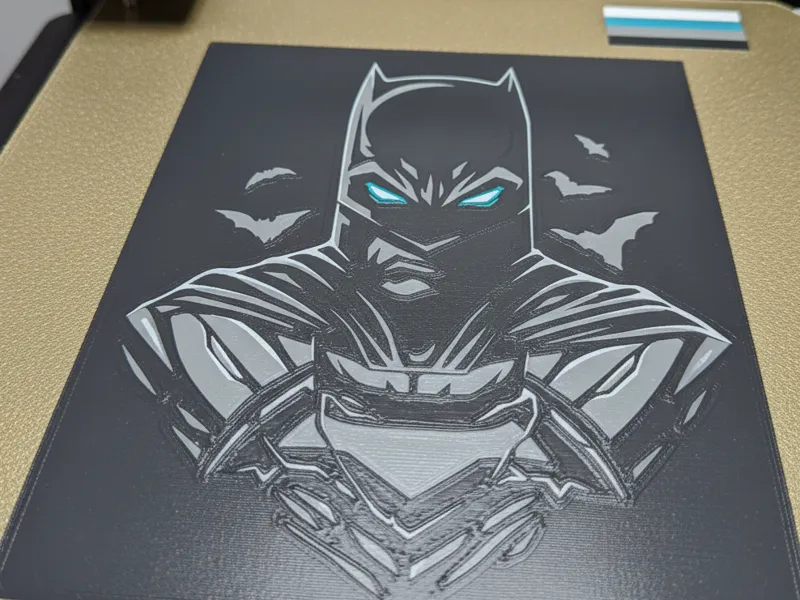 Batman: The Dark Knight - Layered Multi-Color Art