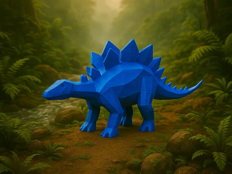 Dinos Stegosaurus Polygone