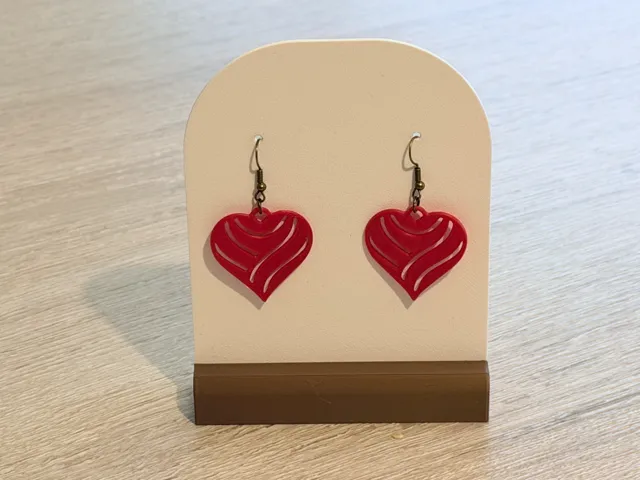 New heart earring
