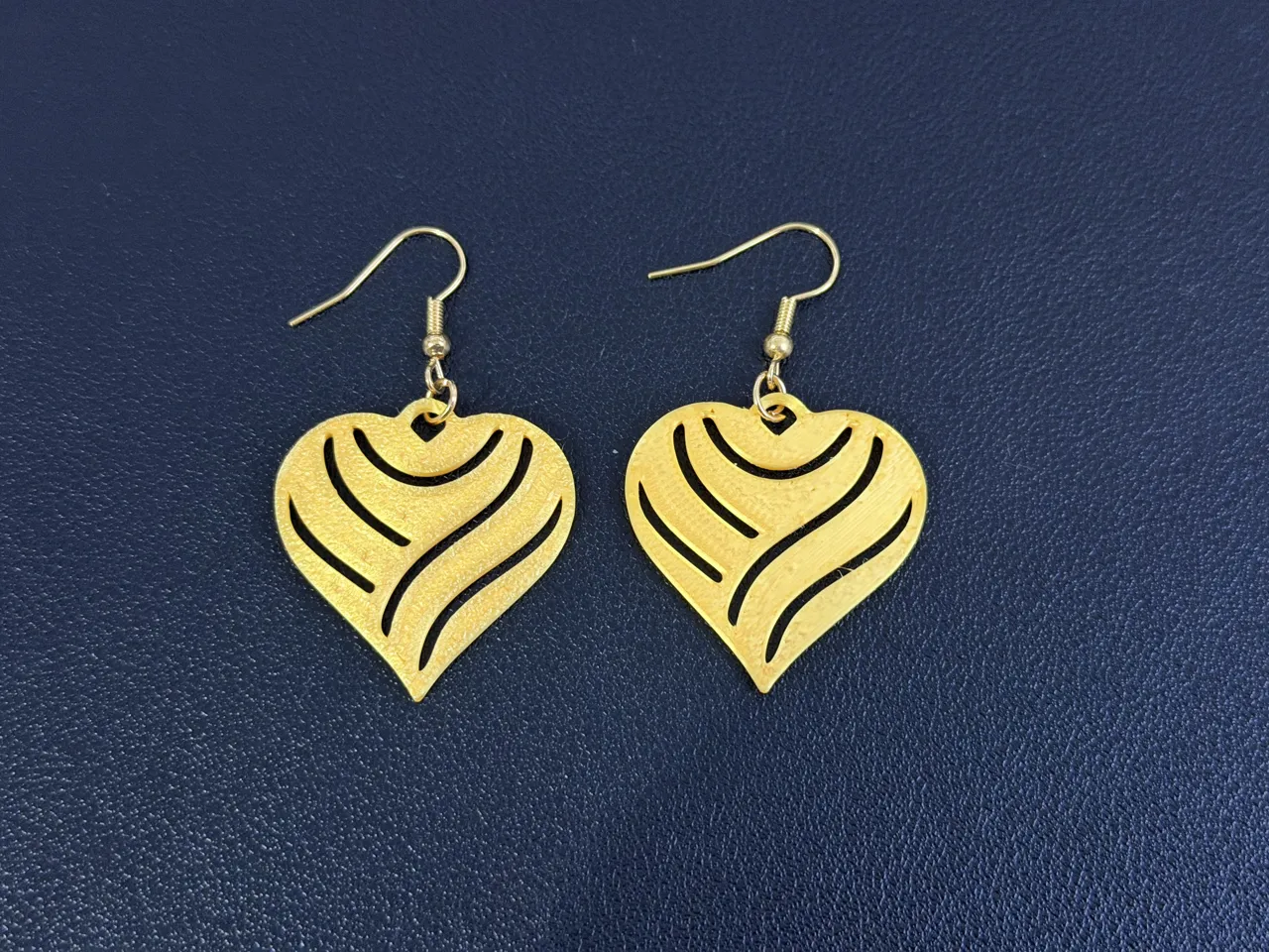 New heart earring view 3