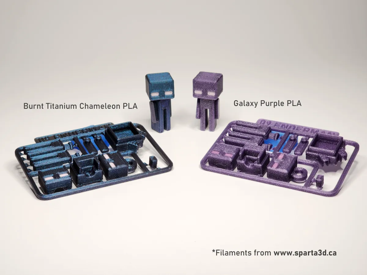 Minecraft Enderman Mini Figure Kit/Keychain by chiz_m MakerWorld: Download Free 3D Models - 3D model önizlemesi