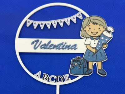 Caketopper First Day of School Girl
