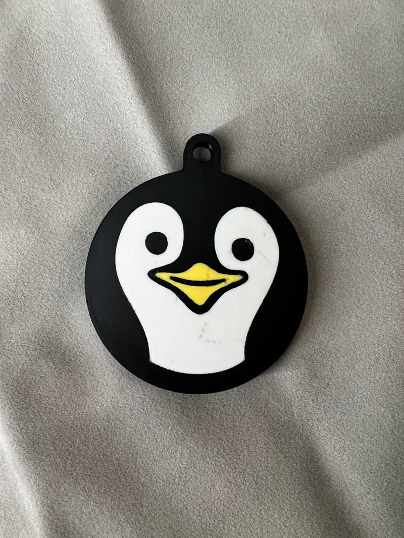 Penguin Christmas Ornament (Double Sided