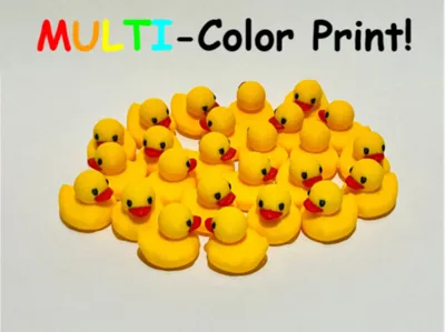 Mini ducks (Multi-Color AND Single-Color print)