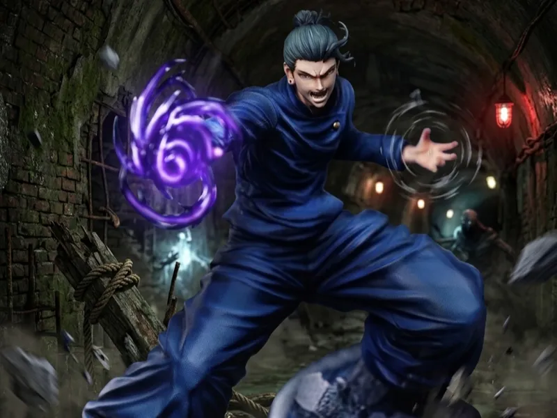 A figure of Suguru Geto from his student days 