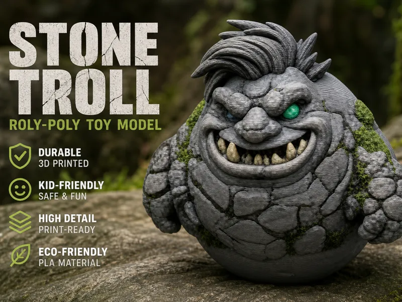 Stone Troll Nr.2 Roly Poly
