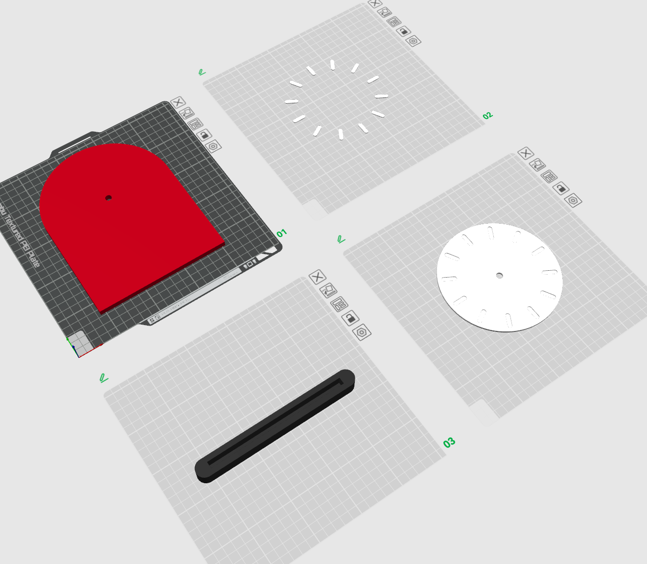 Miniatura 1 do modelo 3D 极简桌面时钟
