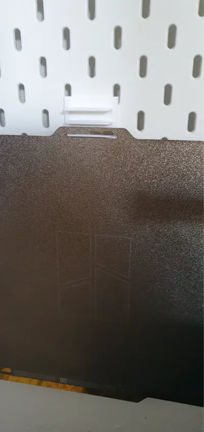 Build plate holder for IKEA skadis board - up to 4