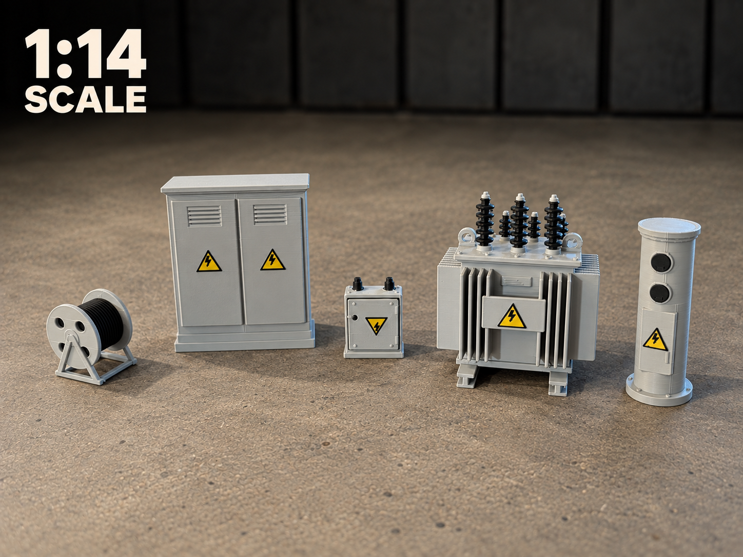 Electrical Site Bundle - 1:14 Scale - 3D printed Other Miniatures, in stock in India