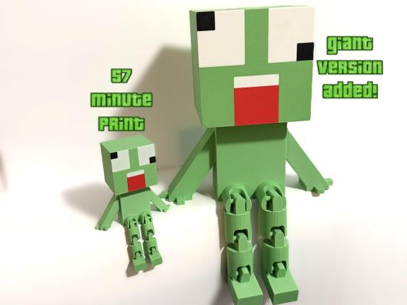 Frog Block Buddy with Flexi Legs + GIANT version