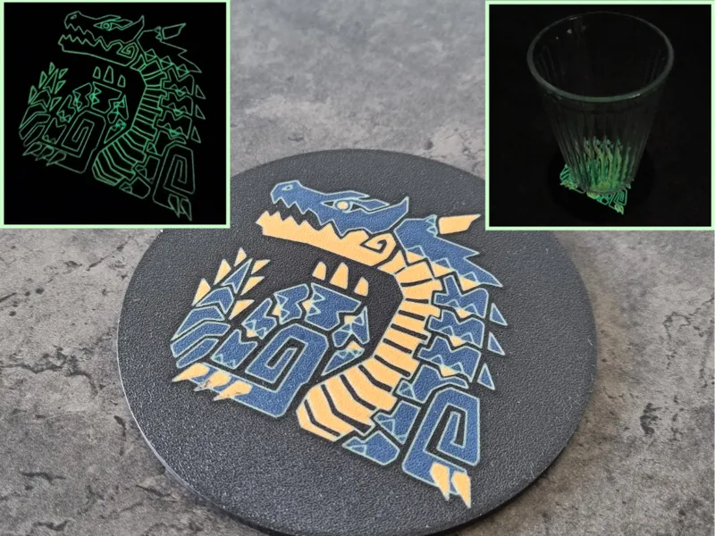 Glow Coaster Lagiacrus (from Monster Hunter)