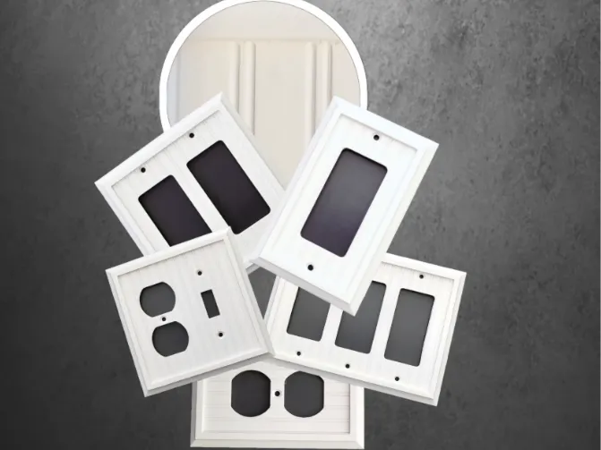 cottage light switch rocker plates set