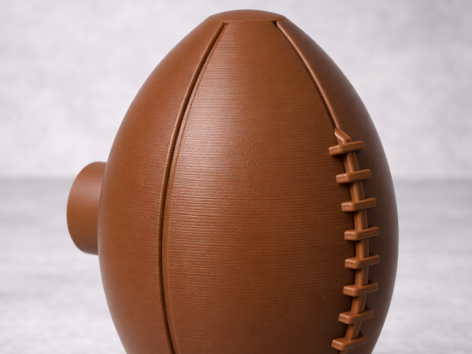 3d shaped Brick Wreath Football