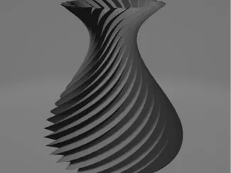Vaso A spirale modero e di design