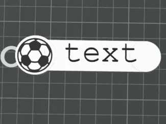 soccer ball name tag