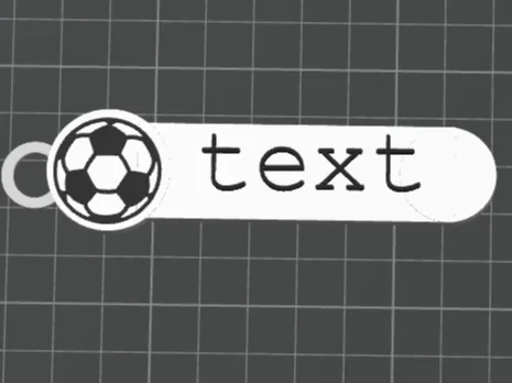 soccer ball name tag
