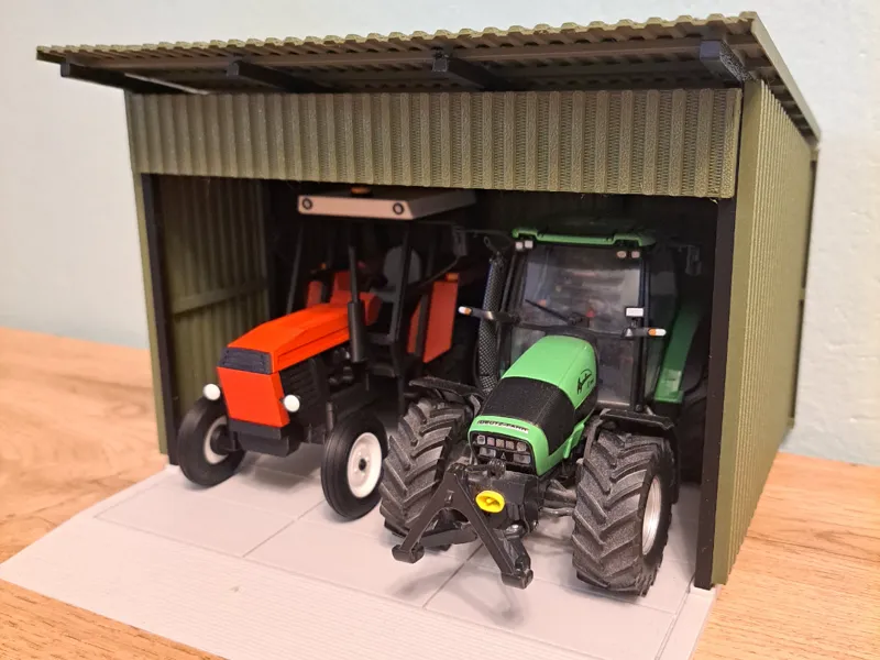 Agriculture garage for tractors