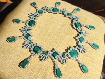 Louvre Heist Stolen Emerald Necklace