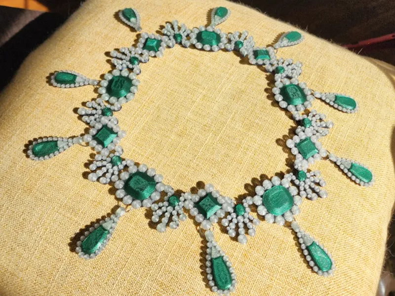 Louvre Heist Stolen Emerald Necklace