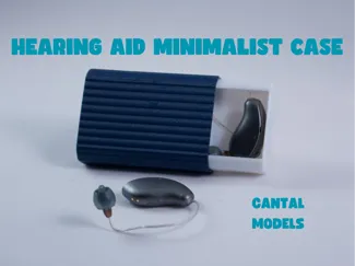 Hearing aid minimalist sliding case